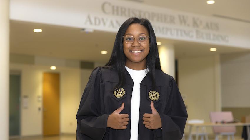 New Alumna Ready for Cybersecurity Fray, Encourages Girls Interested in CS New Alumna Ready for Cybersecurity Fray, Encourages Girls Interested in CS
